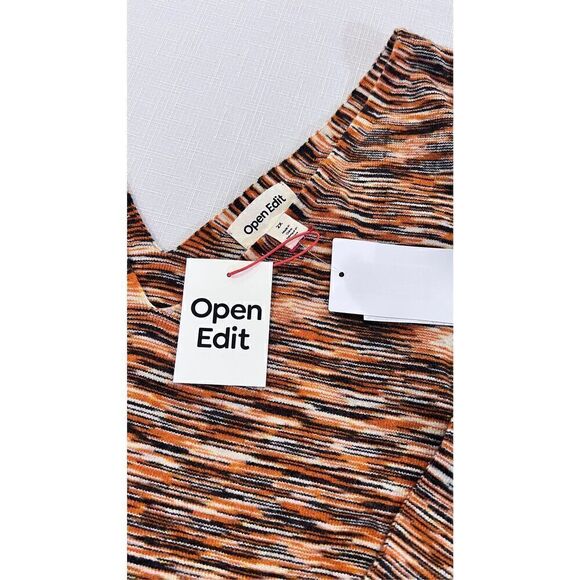 OPEN EDIT RIBBED OFF THE SHOULDER LONG SLEEVE SWEATER WOMENS SZ 2XL NEW - Picture 3 of 9